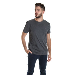 Tommy Hilfiger pánské tmavě šedé tričko - XL (093)
